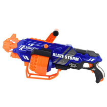 Little Story Kids Battery Operated Bullet Gun with 40pcs Soft Bullets - Blue