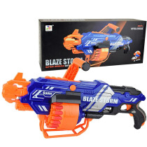 Little Story Kids Battery Operated Bullet Gun with 40pcs Soft Bullets - Blue