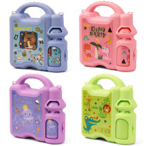 Eazy Kids Lunch Box with Bottle - Purple