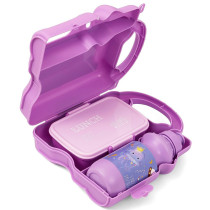 Eazy Kids Lunch Box with Bottle - Purple