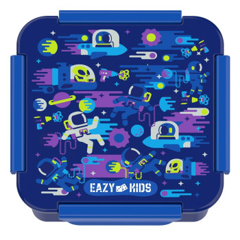 Eazy Kids Lunch Box, Astronauts - Blue, 650ml