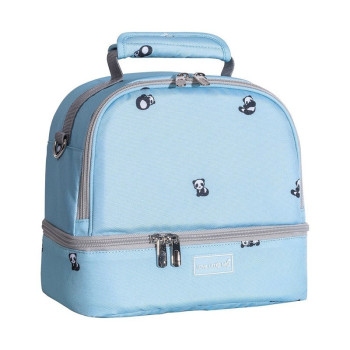 Sunveno Love Little Me Insulated Bottle/Lunch Bag -Blue For All Ages, Unisex (SN_LLLB_BP)