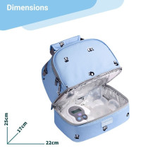 Sunveno Love Little Me Insulated Bottle/Lunch Bag -Blue For All Ages, Unisex (SN_LLLB_BP)