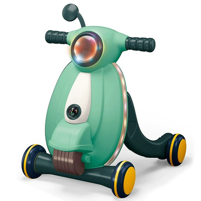 Little Story - Multifunctional Baby Walker with Light & Music, Fun & Learning Toy - Green