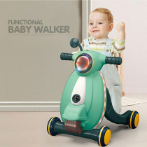 Little Story - Multifunctional Baby Walker with Light & Music, Fun & Learning Toy - Green