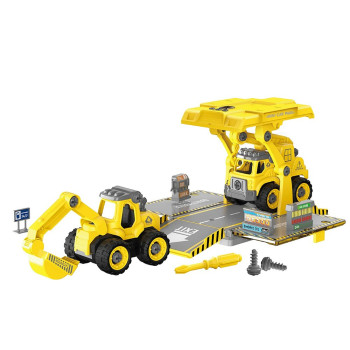 Little Story - Kids Toy Mini Car with Parking - Yellow