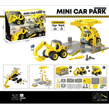 Little Story - Kids Toy Mini Car with Parking - Yellow