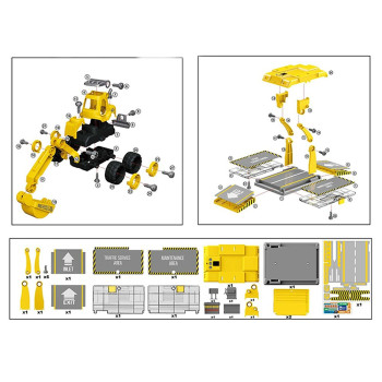 Little Story - Kids Toy Mini Car with Parking - Yellow