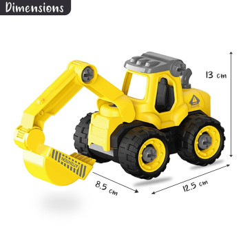 Little Story - Kids Toy Mini Car with Parking - Yellow