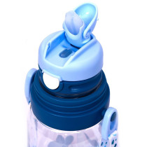 Eazy Kids Water Bottle 600ml with straw - Blue