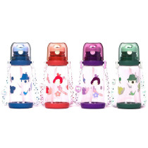 Eazy Kids Water Bottle 600ml with straw - Blue