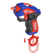 Little Story Kids Manual Mini Bullet Gun with 10 Soft Bullets - Pack of 2 - Blue