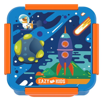 Eazy Kids Lunch Box, Space - Blue, 650ml