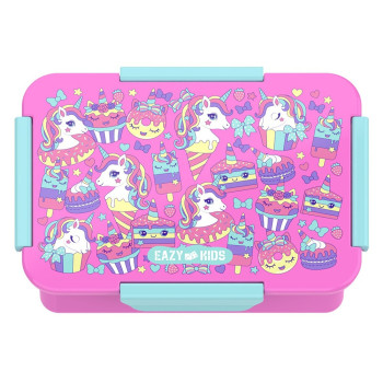 Eazy Kids Lunch Box, Gen Z - Pink, 850ml