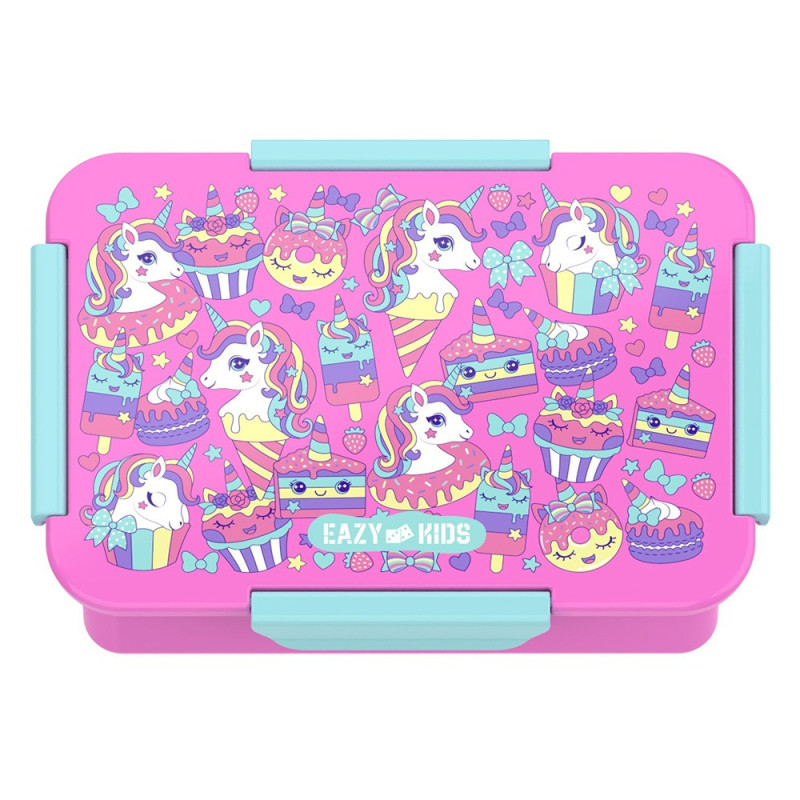 Eazy Kids Lunch Box, Gen Z - Pink, 850ml