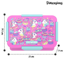 Eazy Kids Lunch Box, Gen Z - Pink, 850ml