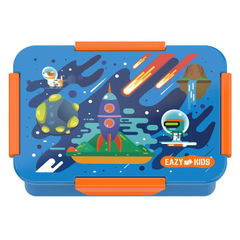 Eazy Kids Lunch Box, Space - Blue, 850ml