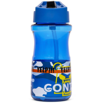 Eazy Kids Water Bottle 500ml with Straw - Blue