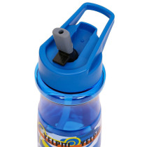 Eazy Kids Water Bottle 500ml with Straw - Blue