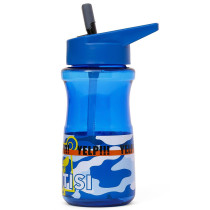 Eazy Kids Water Bottle 500ml with Straw - Blue