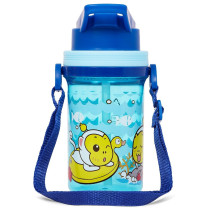 Eazy Kids Water Bottle 500ml with Straw - Blue