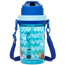 Eazy Kids Water Bottle 500ml with Straw - Blue