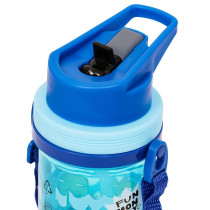 Eazy Kids Water Bottle 500ml with Straw - Blue