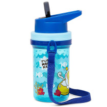 Eazy Kids Water Bottle 500ml with Straw - Blue