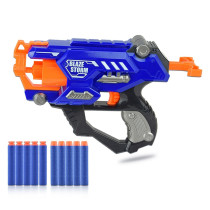 Little Story Kids Manual Bullet Gun with 10pcs Soft Bullets - Blue