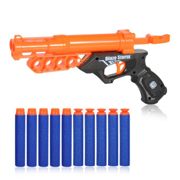 Little Story Kids Manual Bullet Gun with 10pcs Soft Bullets - Orange