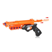 Little Story Kids Manual Bullet Gun with 10pcs Soft Bullets - Orange
