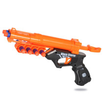 Little Story Kids Manual Bullet Gun with 10pcs Soft Bullets - Orange