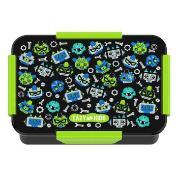 Eazy Kids Lunch Box, Gen Z - Black, 850ml