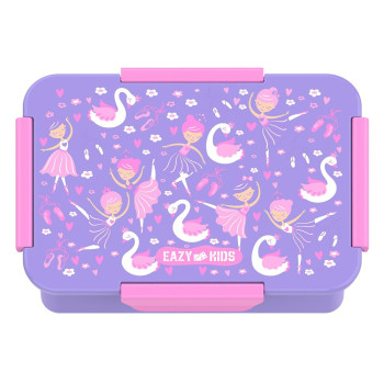 Eazy Kids Lunch Box, Tropical - Purple, 850ml