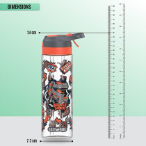 Eazy Kids Tritan Water Bottle w/ Spray, Gen Z - Grey, 750ml