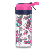 Eazy Kids Lunch Box Set and Tritan Water Bottle w/ Spray, Cat - Pink, 420ml