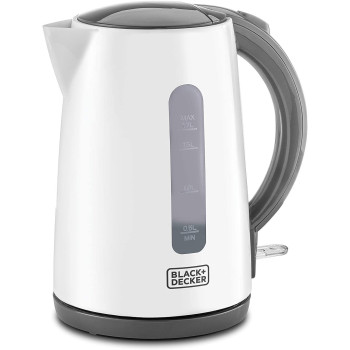 BLACK&DECKER Cordless Electric Kettle, 2200W Power, 1.7L, with Water-Level Indicator, Removable Filter & Auto Shut-Off, 360-Degree Cord Design, Perfect for Warm Beverages, 2 years warranty, JC70-B5