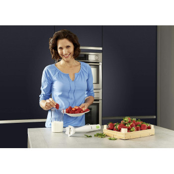 Braun Hand Blender Multiquick 1 450W With 600Ml Bpa-Free Beaker, Splashcontrol & Powerbell Technology Mq 100 Soup White, Min 1 year manufacturer warranty, MQ100