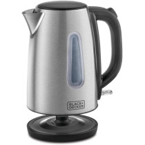 BLACK&DECKER Cordless Electric Kettle, 2200W Power, 1.7L, with Water-Level Indicator, Removable Filter & Auto Shut-Off, Stainless Steel Body, Perfect for Beverages, 2 years warranty, JC450-B5