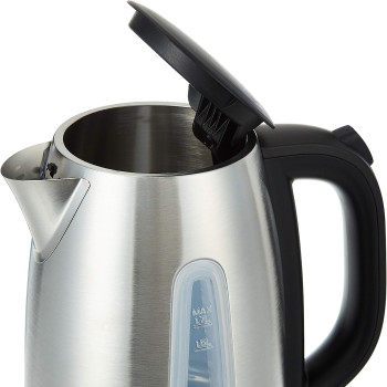 BLACK&DECKER Cordless Electric Kettle, 2200W Power, 1.7L, with Water-Level Indicator, Removable Filter & Auto Shut-Off, Stainless Steel Body, Perfect for Beverages, 2 years warranty, JC450-B5