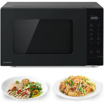 Panasonic 25L Compact Solo Microwave Oven NN-ST34NB,900W Push open, Auto-defrost, Child safety lock, Touch Operation, Quick 30 function, Black, 1 Yr Warranty