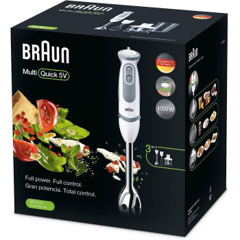 Braun MultiQuick 5 Vario Hand Blender with Whisk and Chopper MQ5235WH