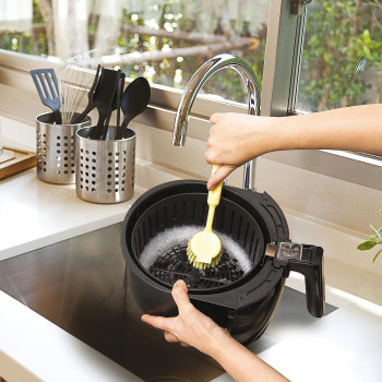 BLACK&DECKER Digital Air Fryer, 1500W, 4L/1.2kg, 360Degree Hot Air Convection Technology, Temperature & Time Controller, Touch Digital Display, Frying Grilling, Roasting & Baking, 2 years warranty, A400-B5