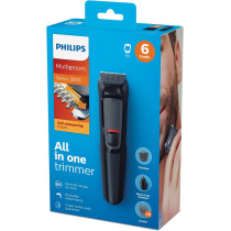 PHILIPS Multigroom Series 3000 6-In-1 Trimmer - Mg371013, 2 Years Warranty