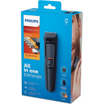 PHILIPS Multigroom Series 3000 6-In-1 Trimmer - Mg371013, 2 Years Warranty