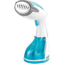 BLACK&DECKER 1200W 260ml Handheld Garment Steamer With 20gm/min Steam, Anti Calc System, Fabric Lint Remover and Universal Bottle Adaptor For Wrinkle Free&Santized Garment HST1200-B5 2 Years Warranty