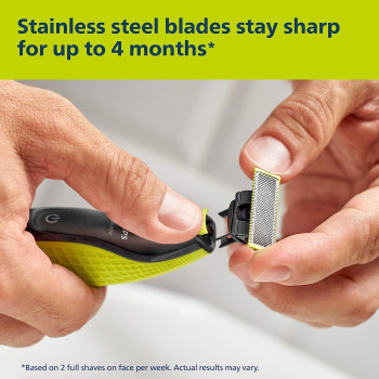 PHILIPS Norelco OneBlade Hybrid Electric Trimmer and Shaver, Frustration Free Packaging, QP2520/90