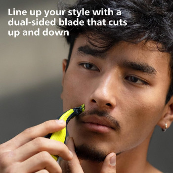 PHILIPS Norelco OneBlade Hybrid Electric Trimmer and Shaver, Frustration Free Packaging, QP2520/90