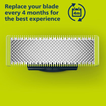 PHILIPS Norelco OneBlade Hybrid Electric Trimmer and Shaver, Frustration Free Packaging, QP2520/90