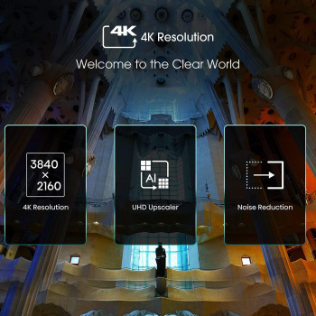 Hisense 43 Inch TV 4K UHD Smart TV, With Dolby Vision HDR, DTS Virtual X, YouTube, Netflix, Freeview Play & Alexa Built-in, Bluetooth & WiFi Black Model 43A6GTUK -1 Year Full Warranty